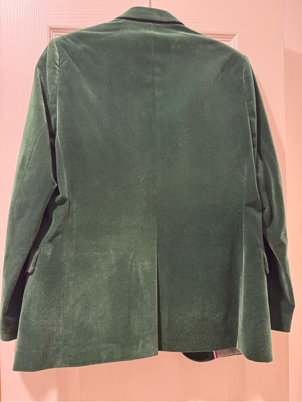 NEVER WORN Tommy Hilfiger Dark Green Velvet Sport Coat Blazer - Boys (Size 14) - Picture 2 of 8